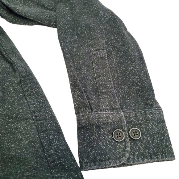 Freedom Foundry Mens Cotton Button-Up Pocket Green Shirt Large - Picture 6 of 9